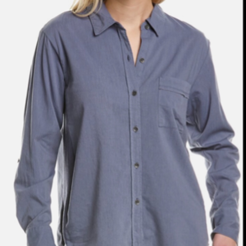 Brand New Ash Navy Color Button Down with Original Tags Still On